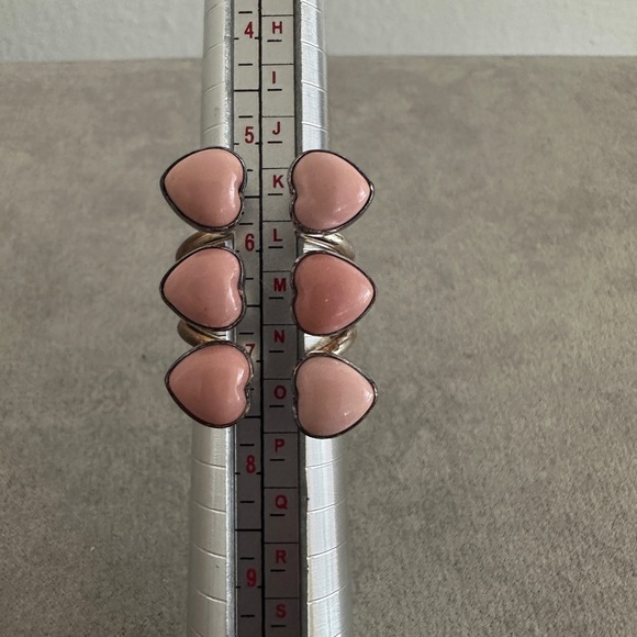 Heart-Shaped Pink Conch Shell Ring By Jay King - Picture 6 of 8